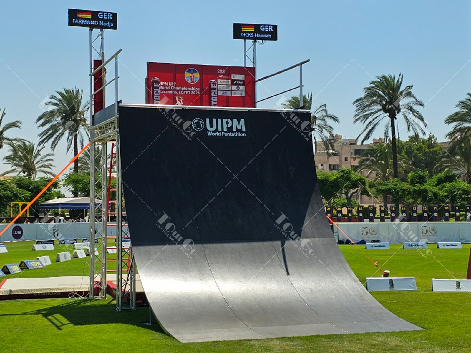 Obstacle Course Racing UIPM Obstacle 14. Finish wall