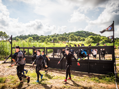 Spartan Race Obstacles CLIMBING OVER-UNDER-THROUGH WALL