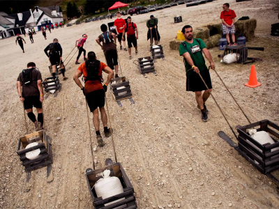 Spartan Race Obstacles Multiple attempts SPARTAN SLED