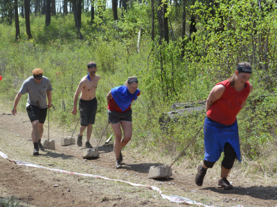 Spartan Race Obstacles Course TRACTOR PULL
