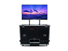 Custom Motorised/Electric 75″ LCD Plasma TV Flight Case With Pro Riser Lift