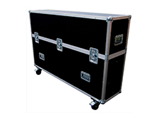 LED-LCD-Plasma TV Single 55″Flight Case W-4 Inch Casters