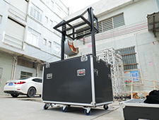 ATA automatic control electric lifting flight road case for Panasonic PT-RQ25KU Laser Projector and frame