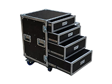TG Customized 4 Drawers Flight Case / 5 Drawers Cabinet Utility Flight Road Case