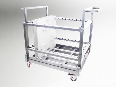 Carts for the 36” and 24” truss bases Holds 8pc -36 inch or 10pc -24 inch Base Plates- (Silver color)