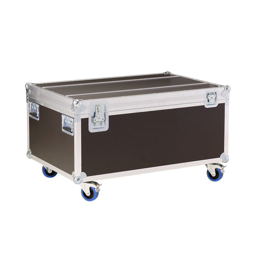 Flight case for 10 sound screens