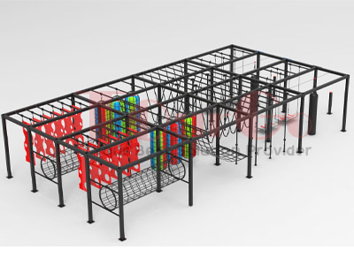 Customized Ninja Steel Obstacle Course for American Ninja Warriors