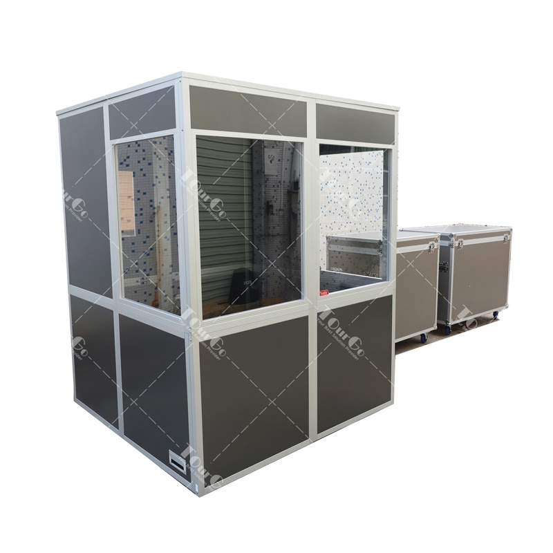 Two Person Simultaneous Translation Booth Sound Insulation Systems for International Conference