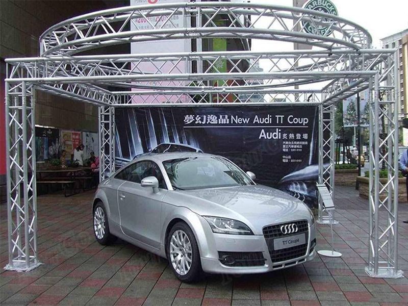 TourGo 20x20ft Car Show Exhibition Booth Display Truss / 290mmx290mm Trade Show Truss / Round Roof Trusses