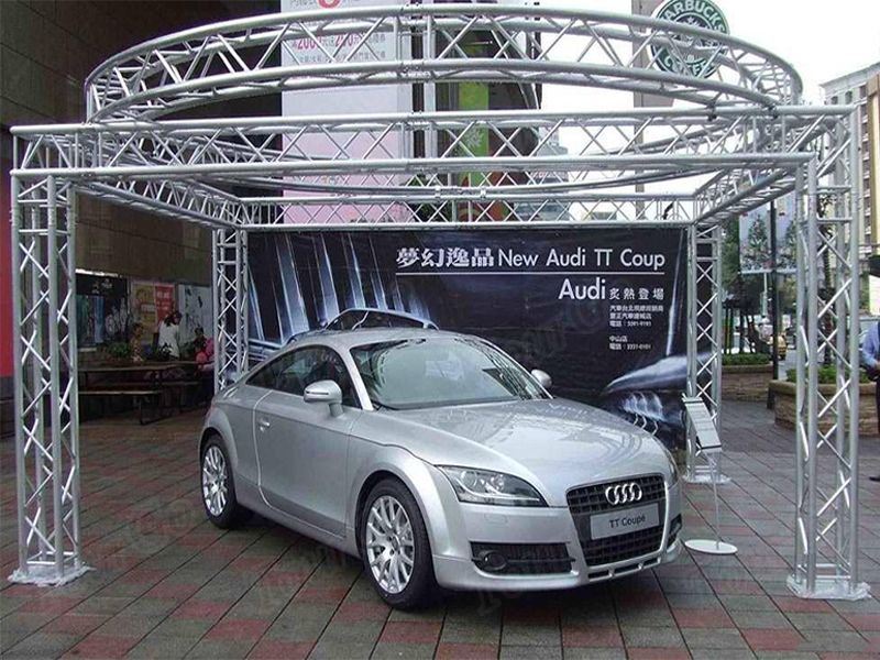 TourGo 20x20ft Car Show Exhibition Booth Display Truss / 290mmx290mm Trade Show Truss / Round Roof Trusses