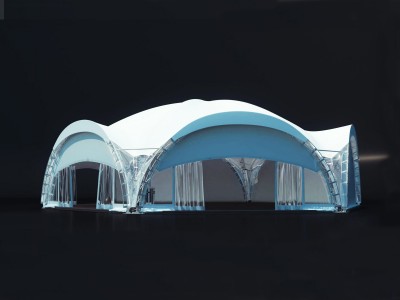 Factory Wholesale White Arched tent 163/8 Outdoor Garden Tent Canopy Large tents for events