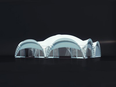 Large frame waterproof stretch party gym dome tent Arched tent 256/8 for events wedding outdoor