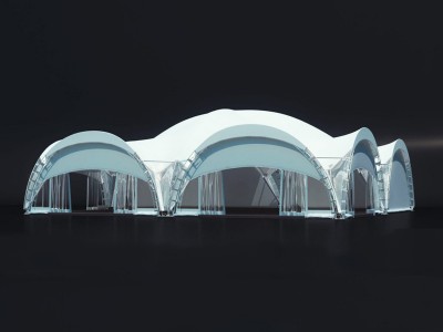 Outdoor Trade Show Tent Large luxury pvc White commercial warehousetents Wedding Party Arched tent 400/10