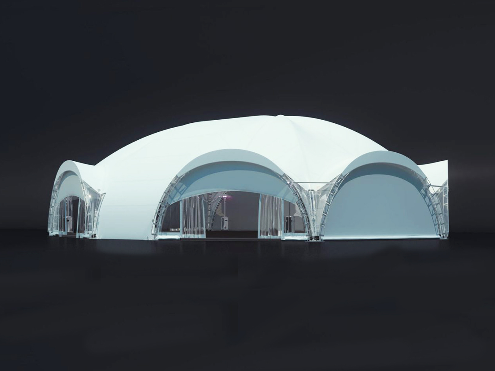 Brand New Marquee Tent Arched tent 210/6/3×1