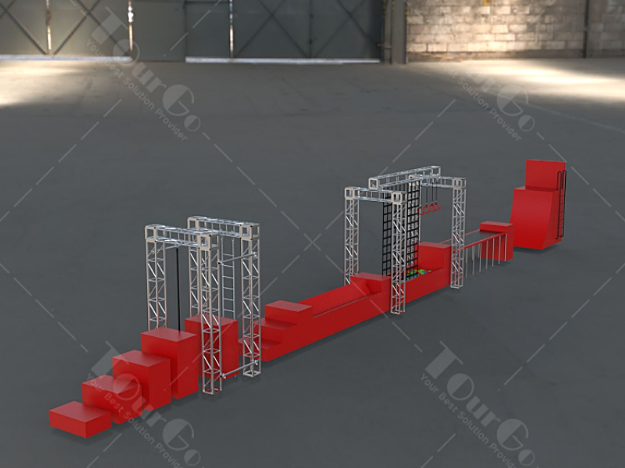 Ninja warrior obstacle course trampoline park adventure gym fitness playgrounds