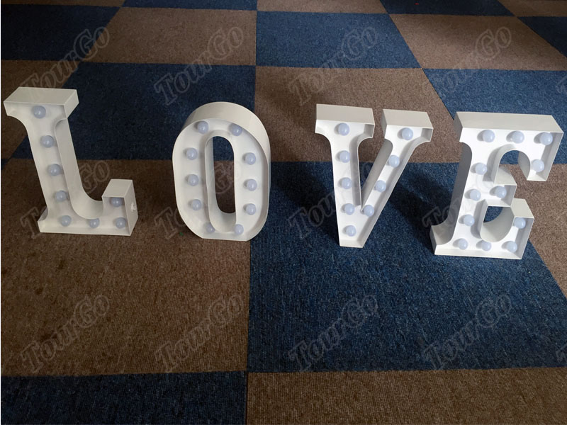 23cm(9inch）ICE White LED light Up “LOVE” Letter