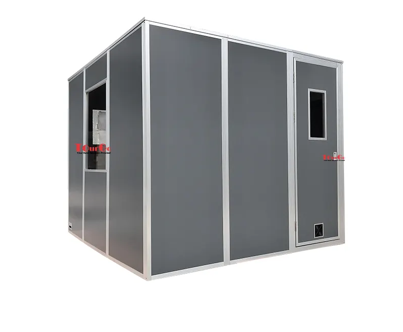 ISO 4043 Custom 3 Person Simultaneous Translation System Silent Interpreter Booth