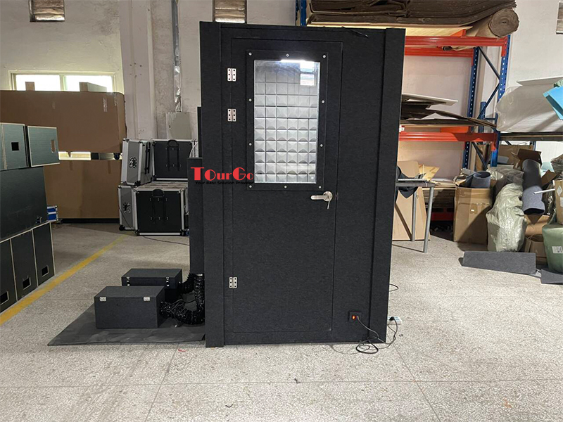 Small One Person Acoustic Recording Studio Booth for Vocal