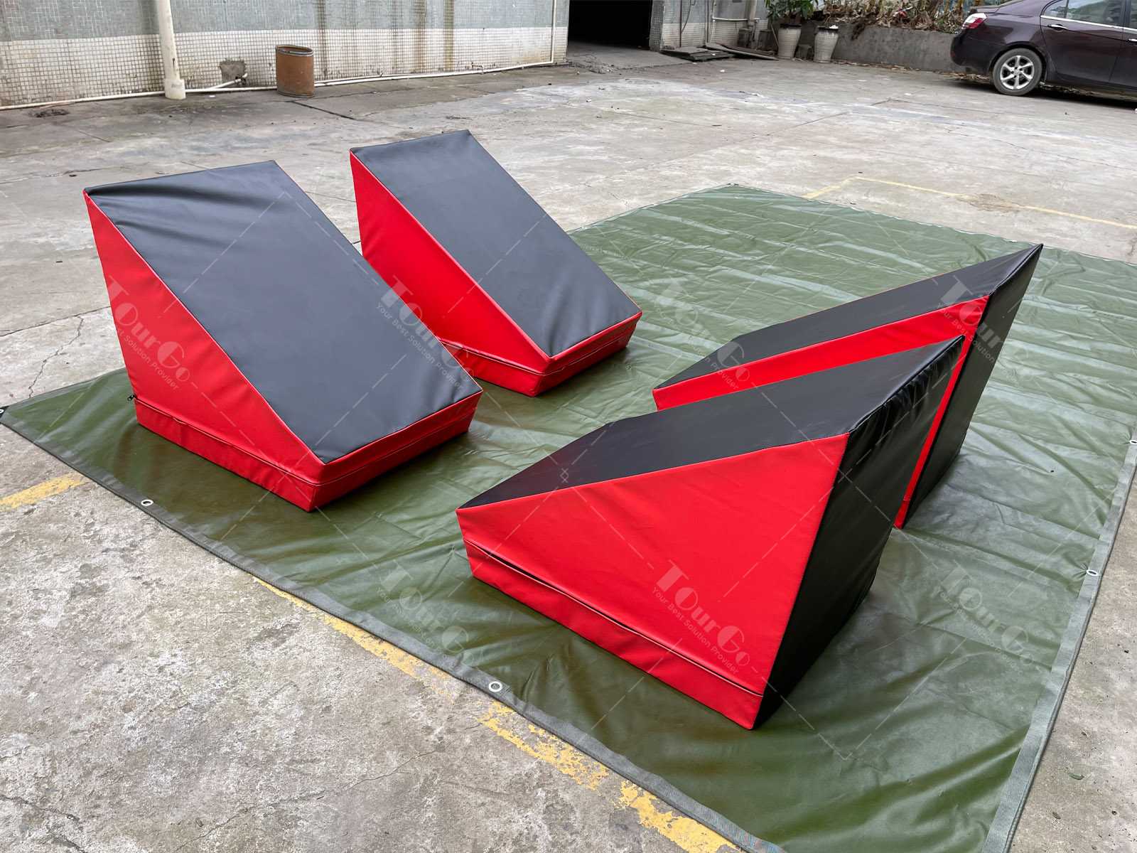22 SIDED SLANTED STEPS