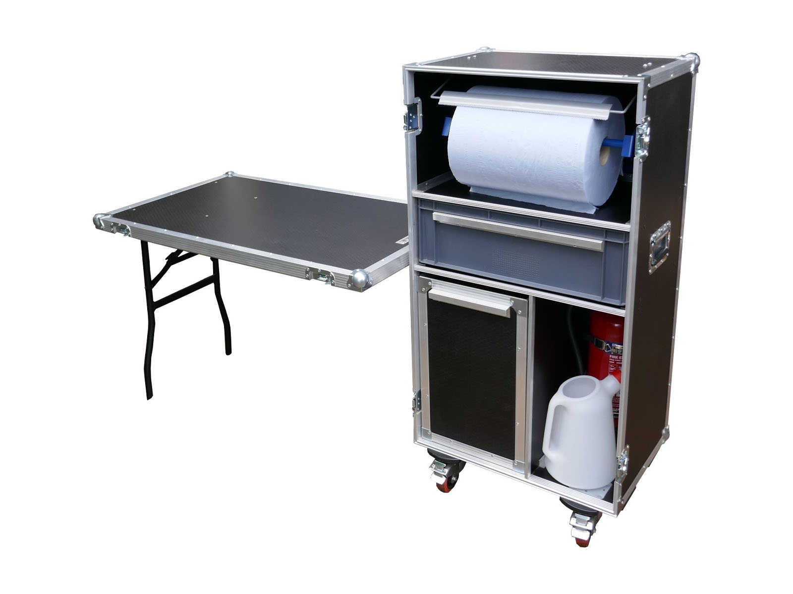 Blue Roll & Consumables storage/workstation flight case