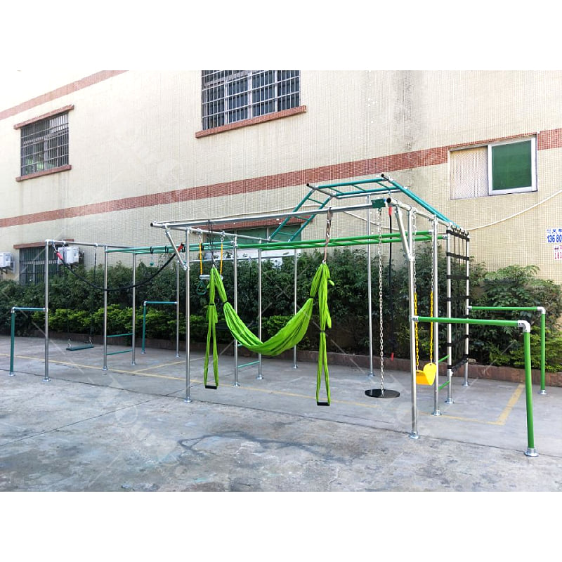 Backyard American Ninja Warrior Training Gym Equipment Kids Obstacle Monkey Bar