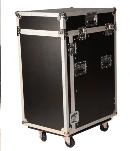 212U SLANT RACK, 16U VERTICAL RACK, WITH CASTERS