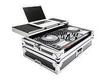 Audio Flight Case for Pioneer DDJ-1000 Controller with Laptop Shelf and Wheels