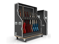 TourGo guitar rack road flight case for 8 guitars