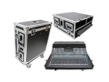 ATA Digital Audio Mixer Flight Case for Allen & Heath SQ6 Console Flight Case with Doghouse compartment and Caster wheels