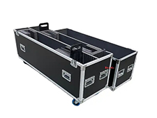 Universal Twin Dual 55″-65″ Adjustable LCD/ LED Plasma TV Flight Road Case With 4″ Wheels