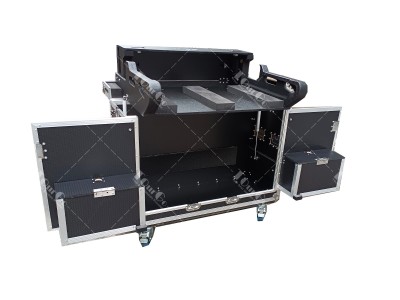 Flip Road Case for Midas M32 Mixer Console with Doghouse & Laptop Bracket Holder Arm