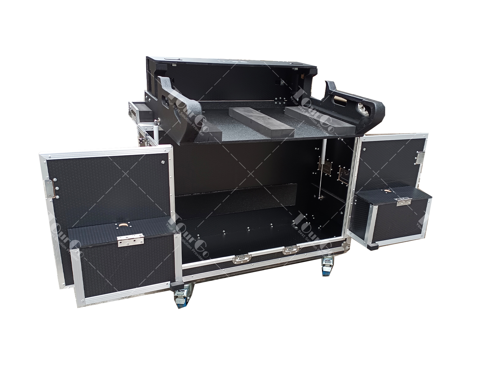 Flip Road Case for Midas M32 Mixer Console with Doghouse & Laptop Bracket Holder Arm