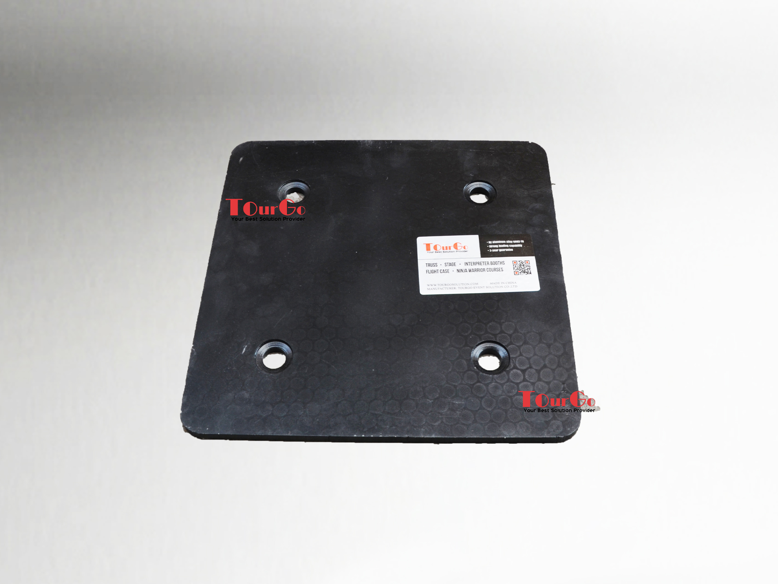 12″ Tomcat Truss Base Plate 12” x 12” – Black Coated Thomas type Top & Base Plates