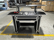 Mobile Assembly Bar Flight Case Tool Box Storage Trolley