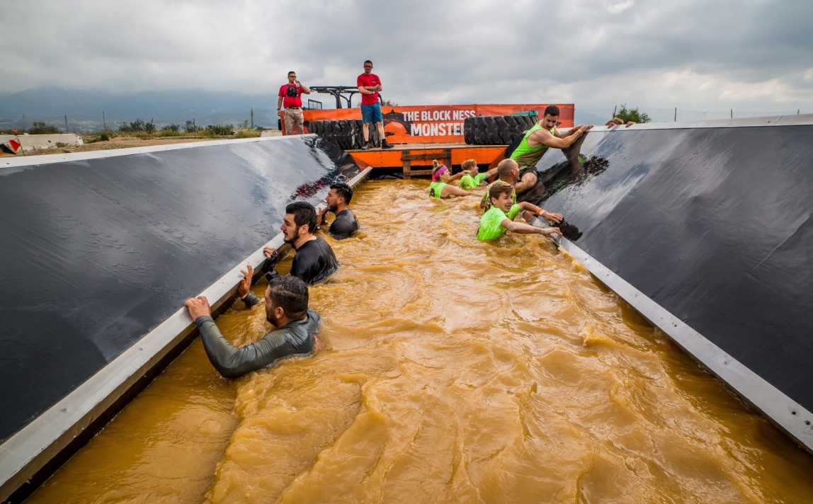 Tough Mudder Obstacles-THE BLOCK NESS MONSTER