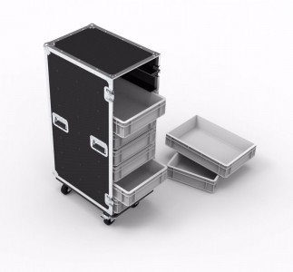 28 Drawer Euro Container Flight Case