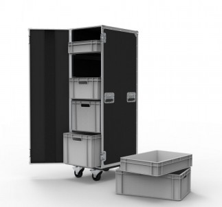 26 Drawer Euro Container Flight Case