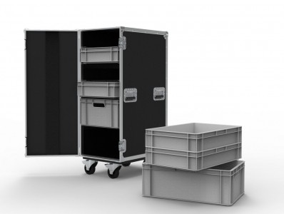 26 Drawer Euro Container Flight Case
