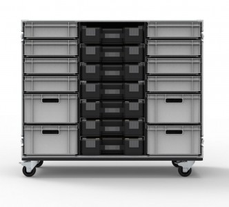 212 Euro Drawer with 7 Stanley Fatmax Organisers Flight Case