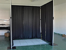 TourGo Aluminum Pipe And Drape Kit For Event Backdrop Stand