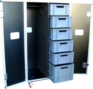 2Wardrobe Flightcase with storage