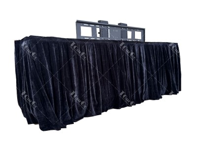 Customized 75- 92”Electric Power Lift Plasma TV Flight Cases with Curtain