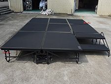 TourGo 1.22*2.44m Folding Stage with Wheels for DJ Equipment