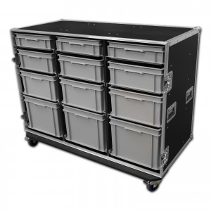 2Flight Case With 12 Trays
