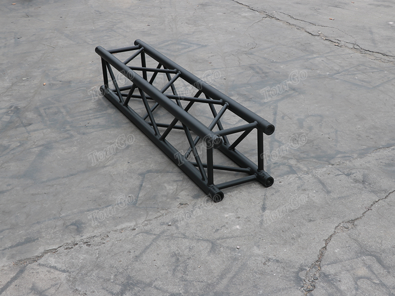 TourGo Heavy Duty Spigot Truss–290*290mm Square Truss Black 1.5m Length