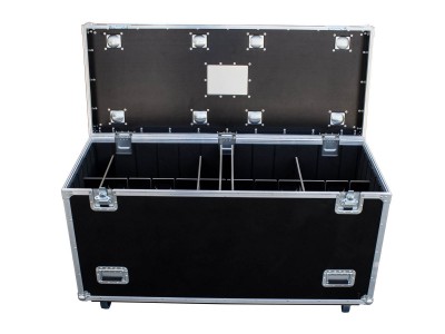 24″x60″x30″Ext – Truck Pack Utility ATA Flight Case Truck Storage Road Case with Dividers Tray and 4″ in casters