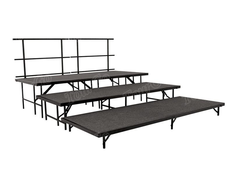 3-Tier-Seated-Riser-Stage-Section-Carpeted-48inch-Deep-Tiers 1