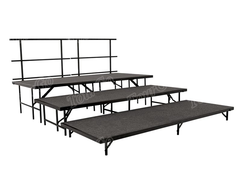3-Tier-Seated-Riser-Stage-System-Carpeted-48inch-Deep-Tiers 5