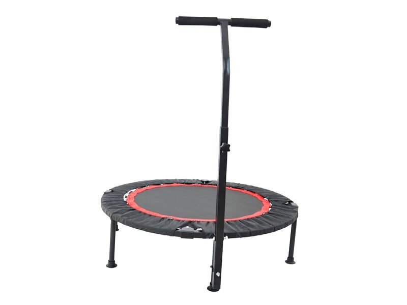 3.33′ Foldable Round Fitness Trampoline with Handlebar