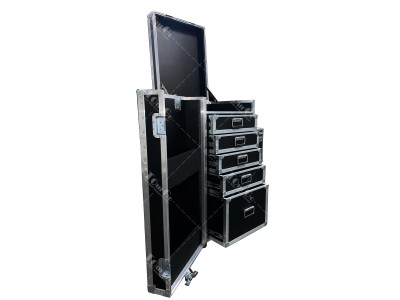 Standard 5 drawer Workstation flight case